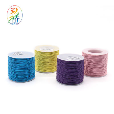 1mm Rattail Satin Nylon Trim Cord para joalheria fazendo 100 metros cordão chinês Nodo de contas