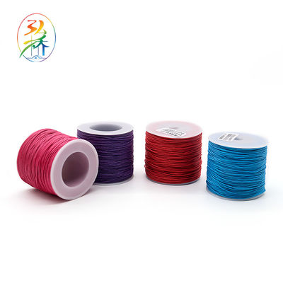1mm Rattail Satin Nylon Trim Cord para joalheria fazendo 100 metros cordão chinês Nodo de contas