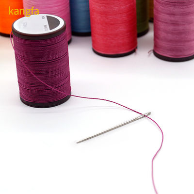 Fios de couro Kangfa Boho Vermelho 0,35-0,8 mm para costura de agulhas genuínas redondas enceradas