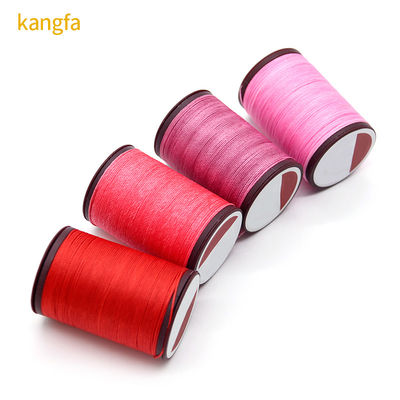 Fios de couro Kangfa Boho Vermelho 0,35-0,8 mm para costura de agulhas genuínas redondas enceradas