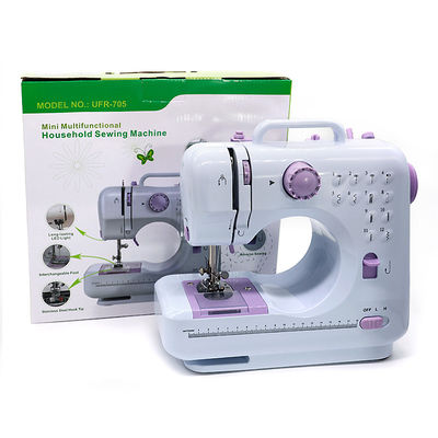 Máquina de costura portátil para iniciantes 12 pontos Localização de pontos Formação 28 * 12.5 * 30cm