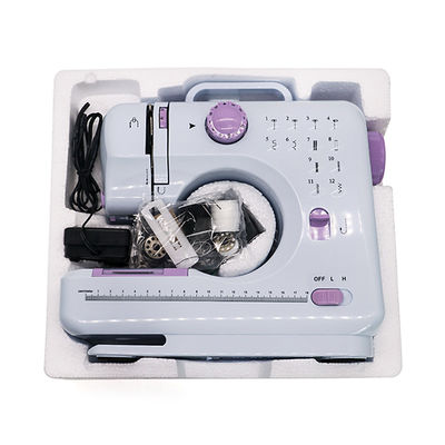 Máquina de costura portátil para iniciantes 12 pontos Localização de pontos Formação 28 * 12.5 * 30cm