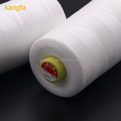 Fios de costura de algodão branco bruto para fabricação de denim durável feito à mão