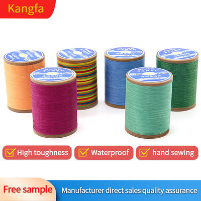 100% Poliéster 57G Peso Flat Waxed Thread para crochê Hilo Encerado Para Coser Zapatos