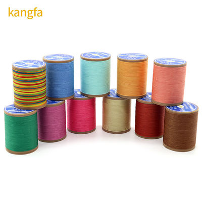 100% Poliéster 57G Peso Flat Waxed Thread para crochê Hilo Encerado Para Coser Zapatos