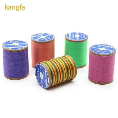 100% Poliéster 57G Peso Flat Waxed Thread para crochê Hilo Encerado Para Coser Zapatos