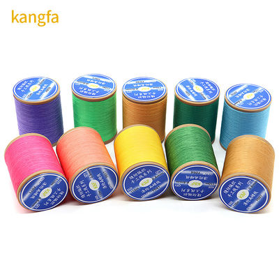 100% Poliéster 57G Peso Flat Waxed Thread para crochê Hilo Encerado Para Coser Zapatos