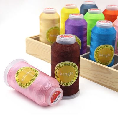 4000y 100% Poliéster 120D/2 Fios de bordados refletores para bordados de roupas domésticas