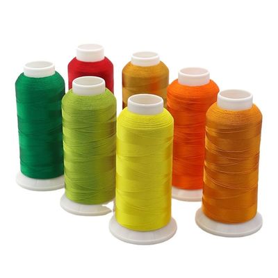 4000m/cone Mercerizado Vermelho Ouro Viscose bordado fio para costura e crochê