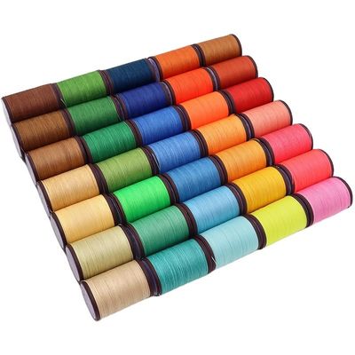 Fio de costura de cone de plástico 0,35-0,8 mm Agulhas de cera de fio para ferramenta de linho artesanal de couro