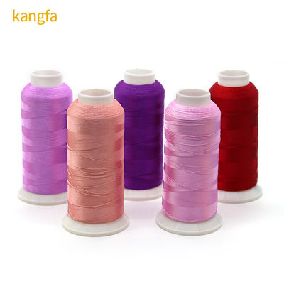 4000m/cone Mercerizado Vermelho Ouro Viscose bordado fio para costura e crochê
