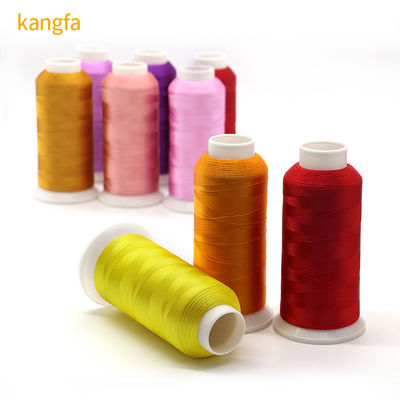 4000m/cone Mercerizado Vermelho Ouro Viscose bordado fio para costura e crochê