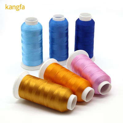 4000m/cone Mercerizado Vermelho Ouro Viscose bordado fio para costura e crochê