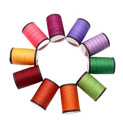 0.8mm Cordão de fio encerado red para costura manual de couro e acessórios feitos à mão