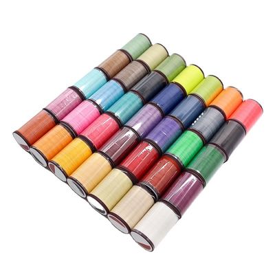 0.8mm Cordão de fio encerado red para costura manual de couro e acessórios feitos à mão