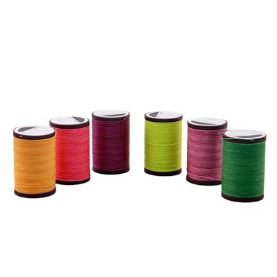0.8mm Cordão de fio encerado red para costura manual de couro e acessórios feitos à mão