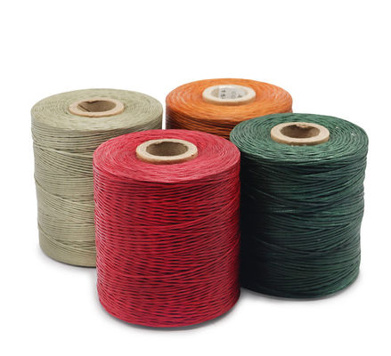 Fios de cera plana para ferramenta de artesanato de couro 100% Linha de costura de linho 210D Contagem de fios