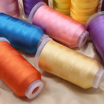 Material de cone transparente 120d/2 Fios de raio 120g 5000y para bordados informatizados