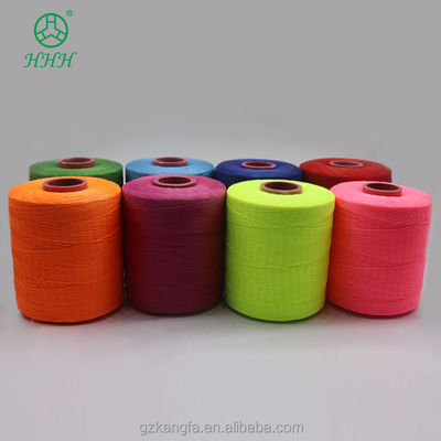 Custom 0.8mm 1mm 100% Poliéster Flat Waxed Braided Thread Impermeável para artigos de couro