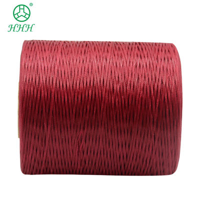 Custom 0.8mm 1mm 100% Poliéster Flat Waxed Braided Thread Impermeável para artigos de couro