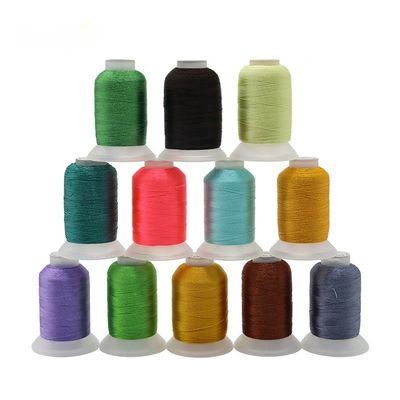 40 cores 100% de poliéster de bordado de fio conjunto Kit 120d/2 500m Para costura Quilting