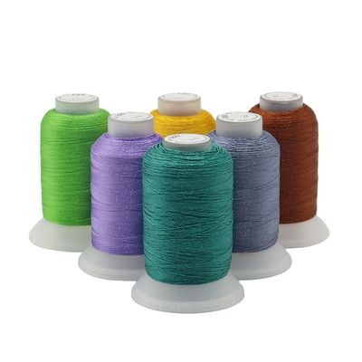 40 cores 100% de poliéster de bordado de fio conjunto Kit 120d/2 500m Para costura Quilting