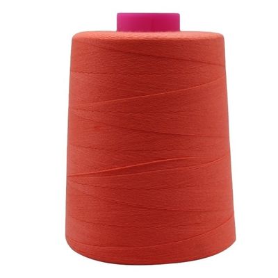 Fios de costura de poliéster de alta resistência 5000 metros para máquina de overlock industrial branca