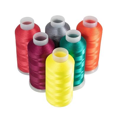 Fios de bordados de poliéster 5000m 120D/2 para projetos e produção de máquinas de bordados