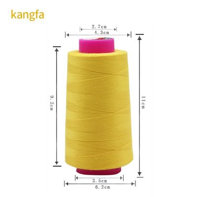 Fios de algodão 100% 402 100g Cone Fios de costura de poliéster para roupa de cama Tecido elástico