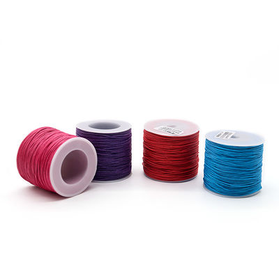 1 mm de algodão trançado contador de fio fio de cera colorido para joias de tricô universal à mão
