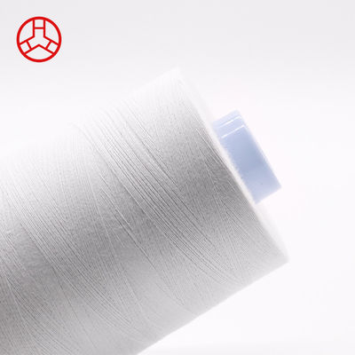Fios de costura de algodão 100% branco 50/3 para projetos personalizados na indústria têxtil