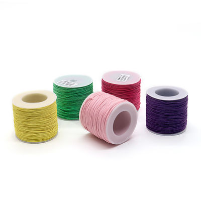1 mm de algodão trançado contador de fio fio de cera colorido para joias de tricô universal à mão