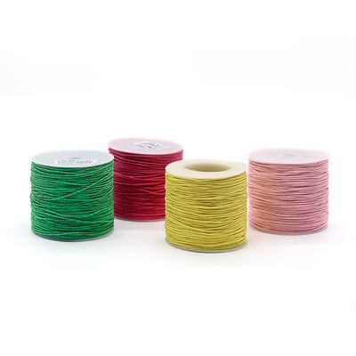 1 mm de algodão trançado contador de fio fio de cera colorido para joias de tricô universal à mão