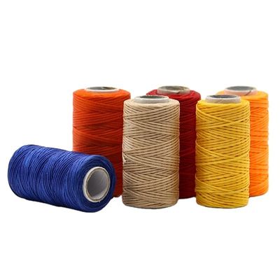 Fios de costura de poliéster com cera resistentes a produtos químicos para fios de cera planos personalizados
