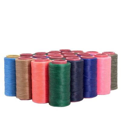 Fios de cera de poliéster mercerizado de alta resistência 210D/16 250D/16 para costura de couro