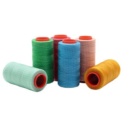Fios de cera de poliéster mercerizado de alta resistência 210D/16 250D/16 para costura de couro