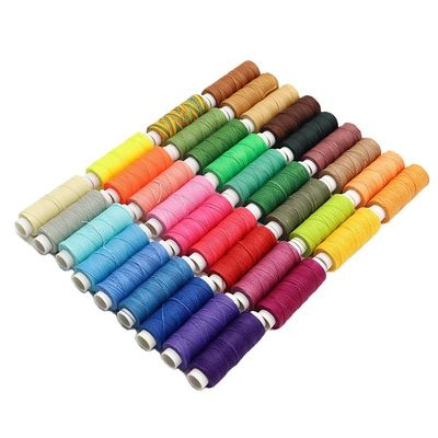 85 Colorido Redondo 0,45mm Linha Pulseira Colar Jóias Costurado à mão Trenzado Costura Cerada Filamento Tintado Padrão