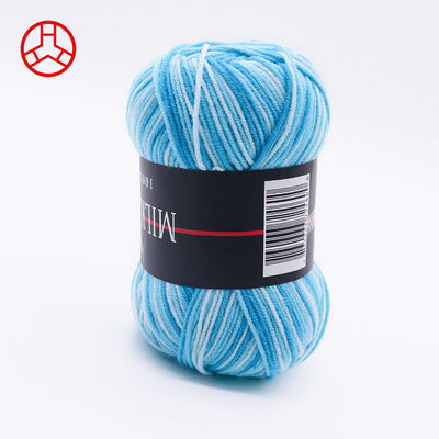 50 g Material Fio de lã de cor pura multicolorido Fio de algodão de leite Fio de malha de lã