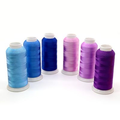 Fios de costura de bordados com gás 100% poliéster 120d/2 4000m/cone para máquina de bordados