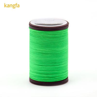 Fio de poliéster de cone de plástico com trança redonda e cera para costura de sapatos 0,35 mm 0,45 mm 0,65 mm