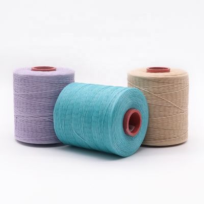 Amostra de 400 g de fio de cera plano trançado 0,7 mm fio de cera de poliéster material 210D/16 fios de cera