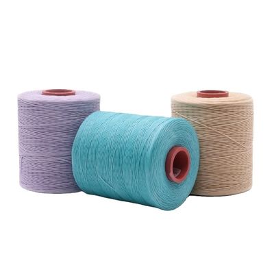 1.0 mm Filamento de cera plana para costura de couro Filamento de poliéster de cera ligada a fios trançados