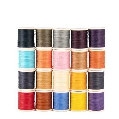 Costura à mão 30g Fios de cera redondos de um rolo para artesanato de couro DIY Poliéster de 0,55 mm