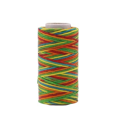 Acessórios de couro 1mm 150D Fio de cera de couro e durável para 50m Cor do arco-íris