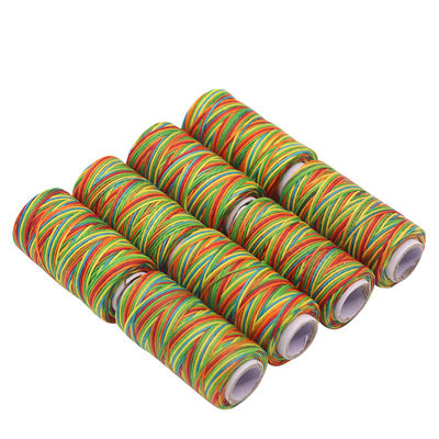 Acessórios de couro 1mm 150D Fio de cera de couro e durável para 50m Cor do arco-íris