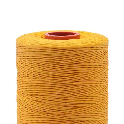 Alta Tenacidade 100% Fios de Poliéster Flat Waxed Braided Thread 0,8 mm 1 mm Impermeável Preto