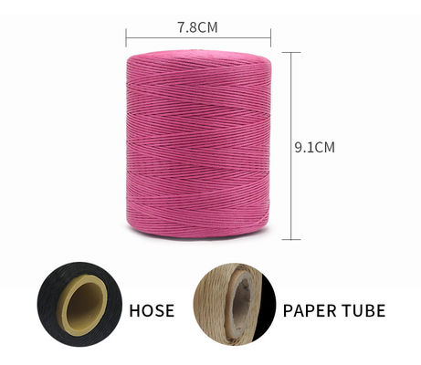 210D/1*16 Fios cerados 1 mm Fios de poliéster para volante costurados resistentes a produtos químicos
