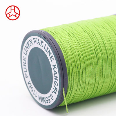 Tecelagem à mão 0,55 mm Linho fio encerado 120m em 40 cores para projetos de macrame