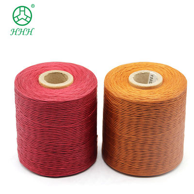 Flat Round 0.6mm 0.8mm 1mm Poliéster Trilhado Filamento Cerado para acessórios de jóias