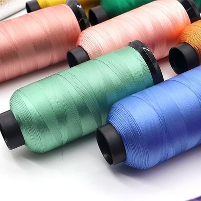 120D/2 100% Viscose Rayon Embroidery Thread 5000y Filho de seda para bordado por computador